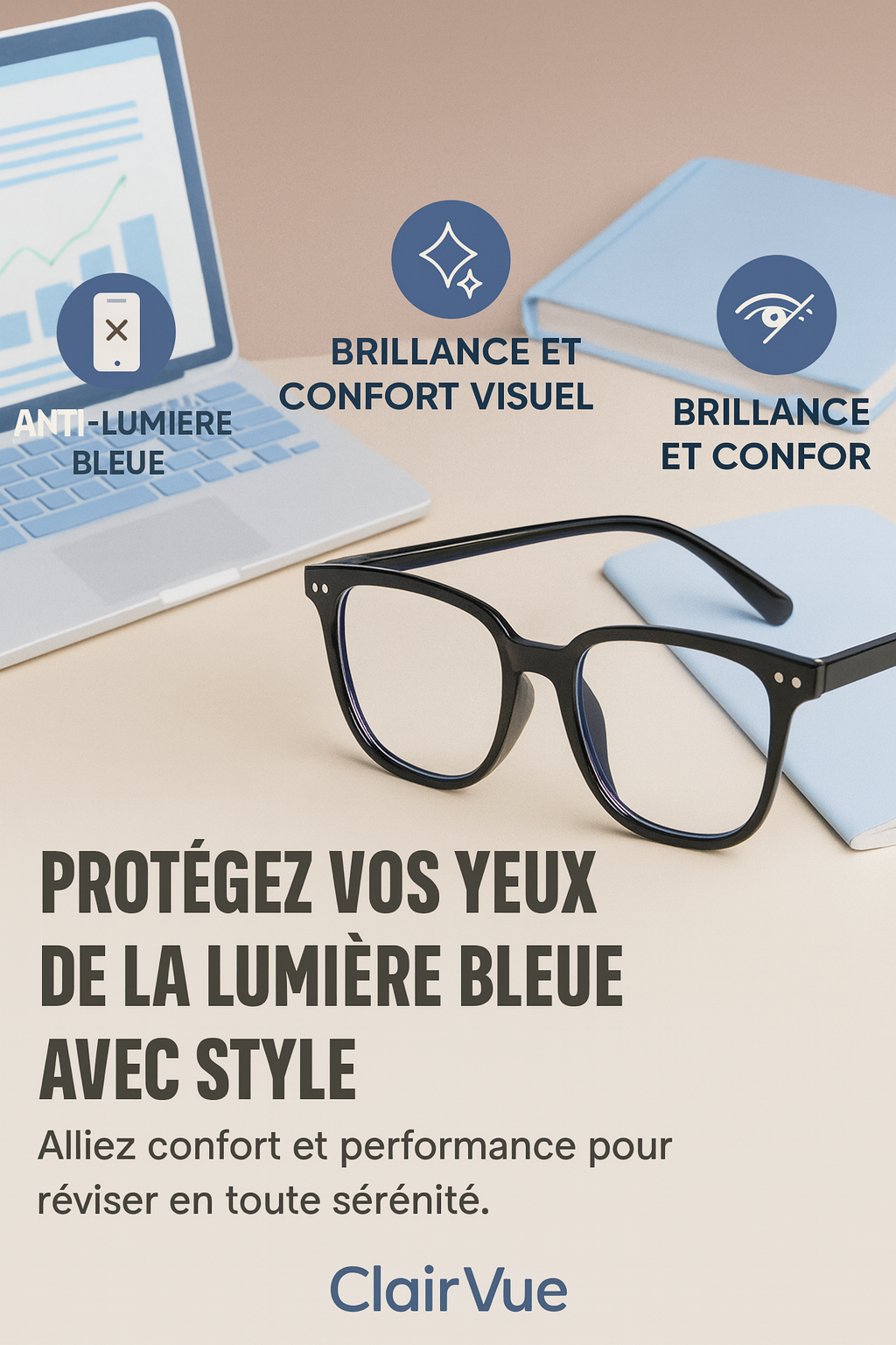 Lunettes anti lumière bleu 0 -0.5 -1.0 -1.5 -2.0 -2.5 -3.0 -4.0 -4.5 -5.0 -5.5 -6.0
